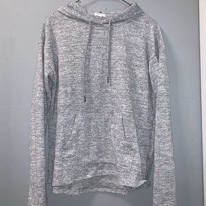 Ardene Grey and White Hooded Shirt
